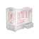 Кроватка для новорожденного Teddy из серии Milano с универсальным маятником и двумя ящиками в белом цвете