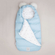 Пуховый зимний конверт с помпонами для новорожденного Наследник Выжанова, голубой