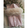Утепленный комбинезон для новорожденного с капюшоном и меховой отделкой Наследник Выжанова, розовый