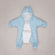 Утепленный комбинезон для новорожденного "Мишка" Наследник Выжанова, голубой