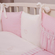 Комплект постельного белья для новорожденного малыша Perina Неженка Oval розовая в круглую и овальную кроватку