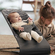 Кресло-шезлонг для новорожденного BabyBjorn Bliss Cotton Антрацит принт