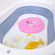Детская складная ванночка Bebo Bathtub +термометр и набор игрушек для купания, голубая