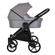 Детская коляска 2 в 1 Tutis Novo, кожа Grey Metalic/Grey Reflective Print