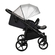 Детская коляска 2 в 1 Tutis Novo, кожа New Grey/Black Reflective Print