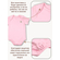 Боди с коротким рукавом для новорожденного Bebo, Розовый