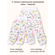 Детские штанишки-ползунки Bebo с широкой резинкой и манжетами, Зайчики в цветах