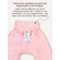 Детские штанишки-ползунки Bebo с широкой резинкой и манжетами, Розовый
