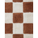 Стираемый хлопковый ковер Шахматы коричневый