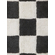 Стираемый хлопковый ковер Шахматы серый