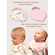 Набор детских двусторонних двухслойных текстильных слюнявчиков нагрудников Bebo Mini, Розовый/Зайчики в цветах