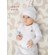 Белый боди с длинным рукавом для новорожденного Bebo