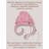 Детская шапочка чепчик с рюшами Bebo для новорожденного со швами наружу, Сердечки на розовом