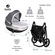 Детская коляска для новорожденных 2 в 1 Tutis Nanni