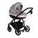 Детская коляска для новорожденных 3 в 1 Tutis Nanni,  Серый+Кожа Серый