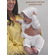 Детская муслиновая шапочка чепчик Bebo для новорожденного, Белый