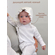 Детская муслиновая шапочка чепчик с рюшами Bebo для новорожденного, Белый