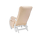 Кресло-качалка для укачивания и кормления Milli Smile, Молочный дуб, экокожа Polaris Beige