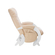 Кресло-качалка для укачивания и кормления Milli Smile, Молочный дуб, экокожа Polaris Beige