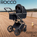 Sweet Baby коляска 2в1 Rocco, цвет Black